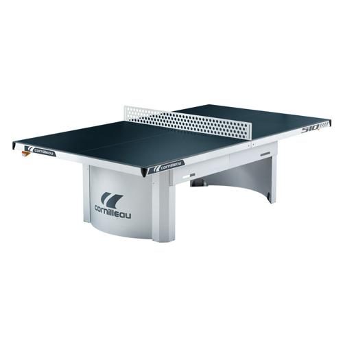 Table De Ping-pong À Surface Bleue Et Lisse Avec Filet Noir Serré