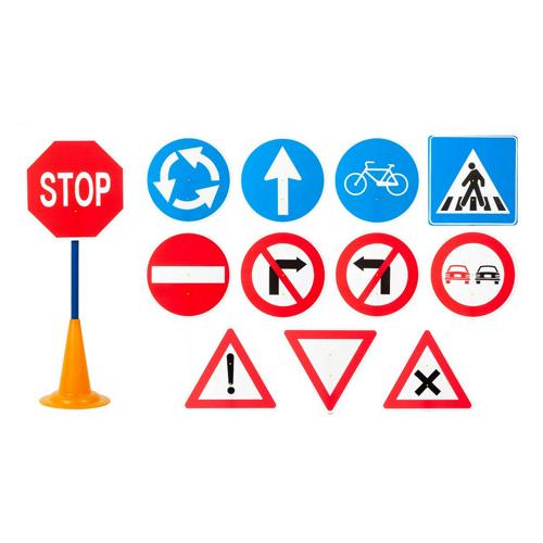 Kit école : 9 panneaux de signalisation routière