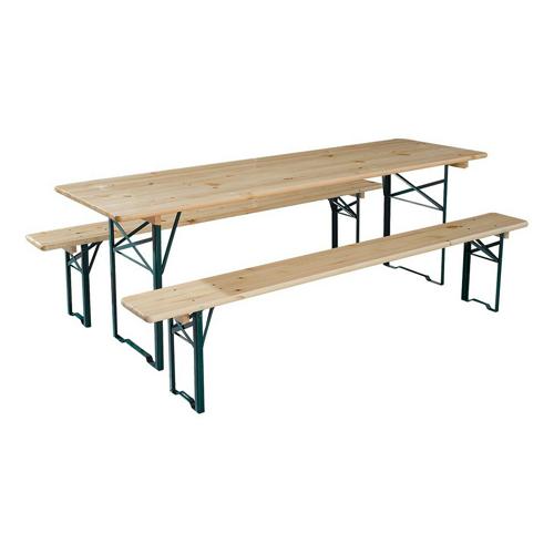 Tables pliantes et bancs