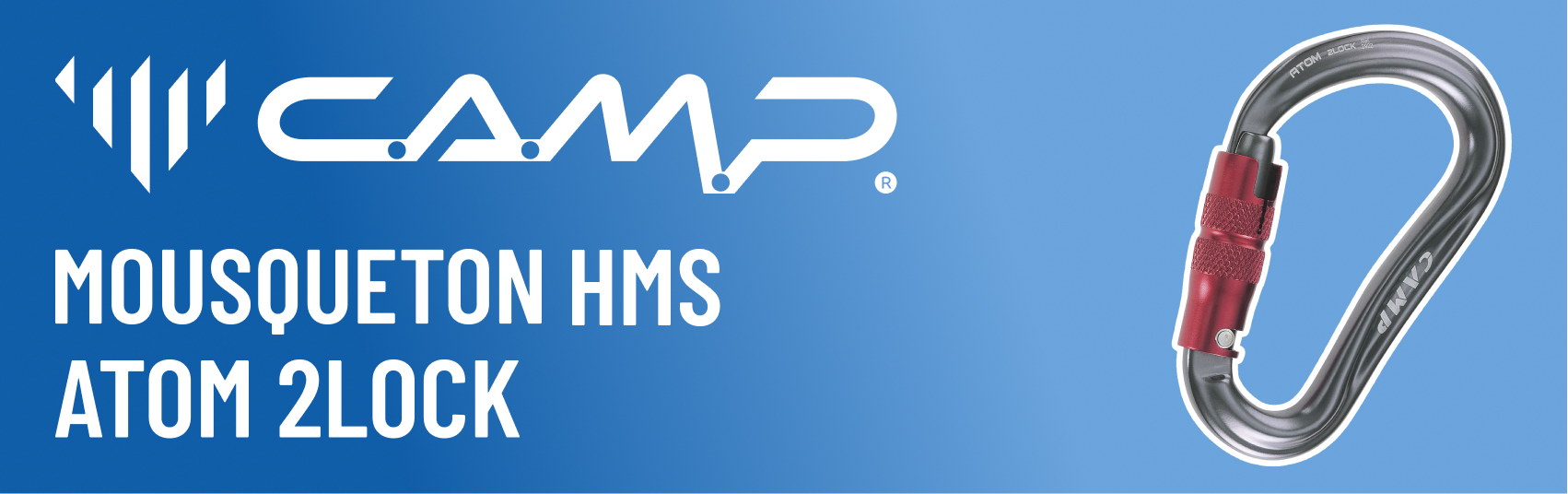 Mousqueton d'escalade de sécurité HMS double action