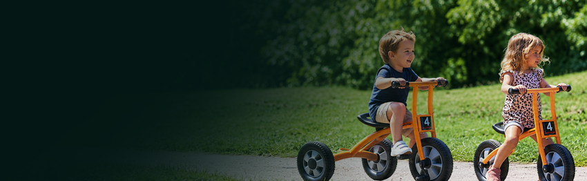 Draisiennes, tricycles et velos WINTHER - mobilite et motricite pour les tout-petits
