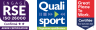 Engagé RSE certification AFNOR - Great Place To Work Certified - Qualisport