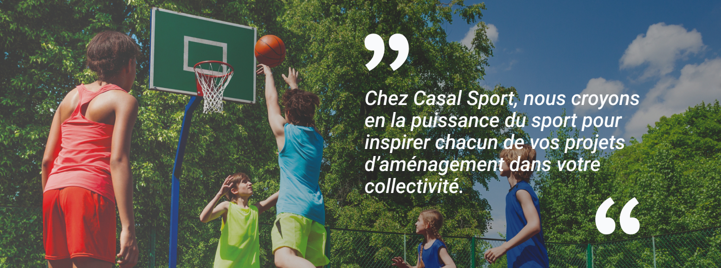 Chez Casal Sport, nous croyons en la puissance de sport pour inspirer chacun de vos projets d'aménagement dans votre collectivité. Chez Casal Sport, nous croyons en la puissance de sport pour inspirer chacun de vos projets d'aménagement dans votre collectivité.