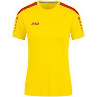 Maillot Power MC Jaune/rouge Femme Jako