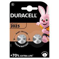 Piles Boutons Lithium CR2025 - Pack de 2 - Duracell