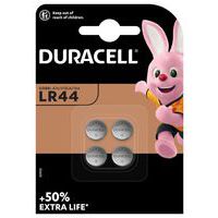 Pile bouton Alcaline LR44 - Pack de 4 - Duracell