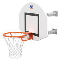Panier de basket mural extérieur en acier galvanisé panneau demi-lune Ges