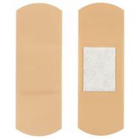 Lot de 100 pansements plastiques, 2,5x7,2 cm chair boite-Securimed