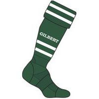Chaussettes training Gilbert vert / blanc