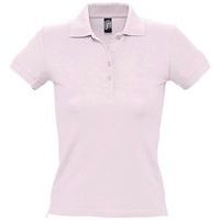 Polo personnalisable femme en coton ROSE PÂLE