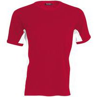 Tee-shirt bicolore equipe rouge blanc