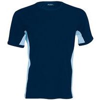 T-shirt bicolore Equipe marine ciel