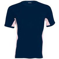 T-shirt bicolore Equipe marine rose