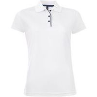 Polo personnalisable FEMME BLANC MULTITECH PES