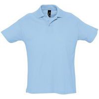 Polo personnalisable piqué Summer enfant bleu ciel