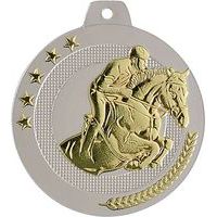 Médaille équitation sable et or - highlight - 50mm