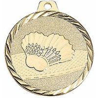 Médaille badminton or - 50mm