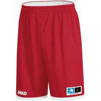 Short de basket réversible - Jako - Change 2.0 Rouge/Blanc