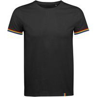 Tee-shirt personnalisable homme en coton NOIR/MULTICOLOR