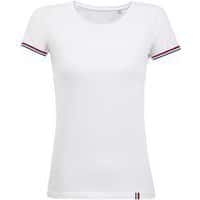 Tee-shirt personnalisable femme en coton BLANC/ROYAL