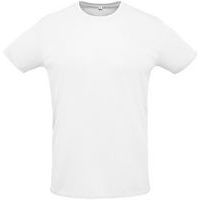 Tee-shirt personnalisable de sport en polyester BLANC