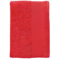 Serviette coton éponge rouge 100 x 150 cm