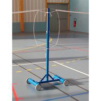 Poteau de badminton central - Metaluplast - scolaire lourd