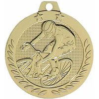 Médaille cyclisme or - 40mm