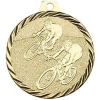 Médaille cyclisme or - 50mm