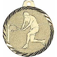 Médaille tennis or - 50mm