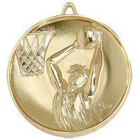 Médaille basket or - 65mm