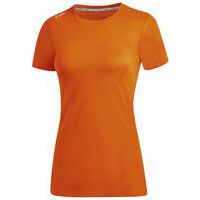 T-shirt running manches courtes femme - Jako - Run 2.0 Orange fluo