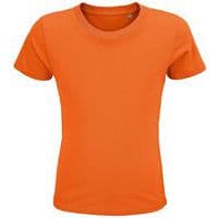 Tee-shirt personnalisable enfant coton organique bio Jersey 150 ORANGE