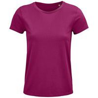 Tee-shirt personnalisable femme coton organique bio Jersey 150 FUCHSIA