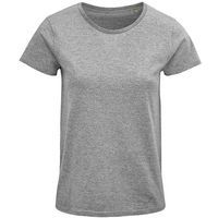 Tee-shirt personnalisable femme coton organique bio Jersey 150 GRIS CHINÉ