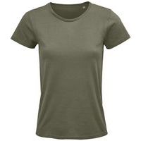 Tee-shirt personnalisable femme coton organique bio Jersey 150 KAKI