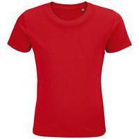 Tee-shirt personnalisable enfant coton organique bio Jersey 175 ROUGE