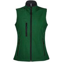 Veste sans manche femme zippée softshell en polyester VERT BOUTEILLE