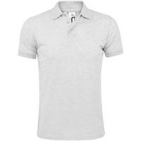 Polo personnalisable homme prime en polyester BLANC CHINÉ