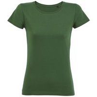 Tee-shirt personnalisable femme en coton organique bio VERT BOUTEILLE