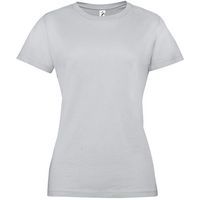 Tee-shirt personnalisable femme en coton GRIS PUR