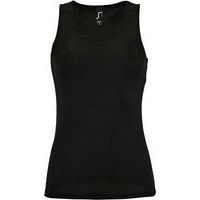 Débardeur personnalisable de sport femme en polyester NOIR