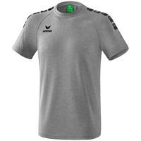 T-Shirt - Erima - 5-c essential gris chiné/noir