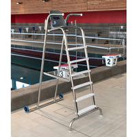 Chaise maître nageur piscine mobile - Seva piscine - inox 1,8m
