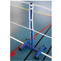Poteaux De Badminton Avec Filet Réglable - Base Stable Avec Roulettes, Intérieur/extérieur