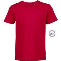 Tee-shirt personnalisable col rond enfant en coton ROUGE