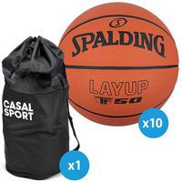 Lot 10 ballons basket - Spalding - TF50 Lay-Up