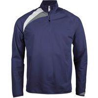 Sweat 1/2 zip enfant Training marine/blanc