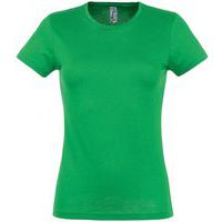 Tee-shirt personnalisable classic femme vert prairie coton 150 g