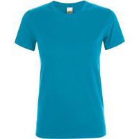 Tee-shirt personnalisable BLEU AQUA FEMININ CLASSIC 150g